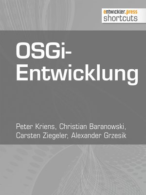 cover image of OSGi-Entwicklung